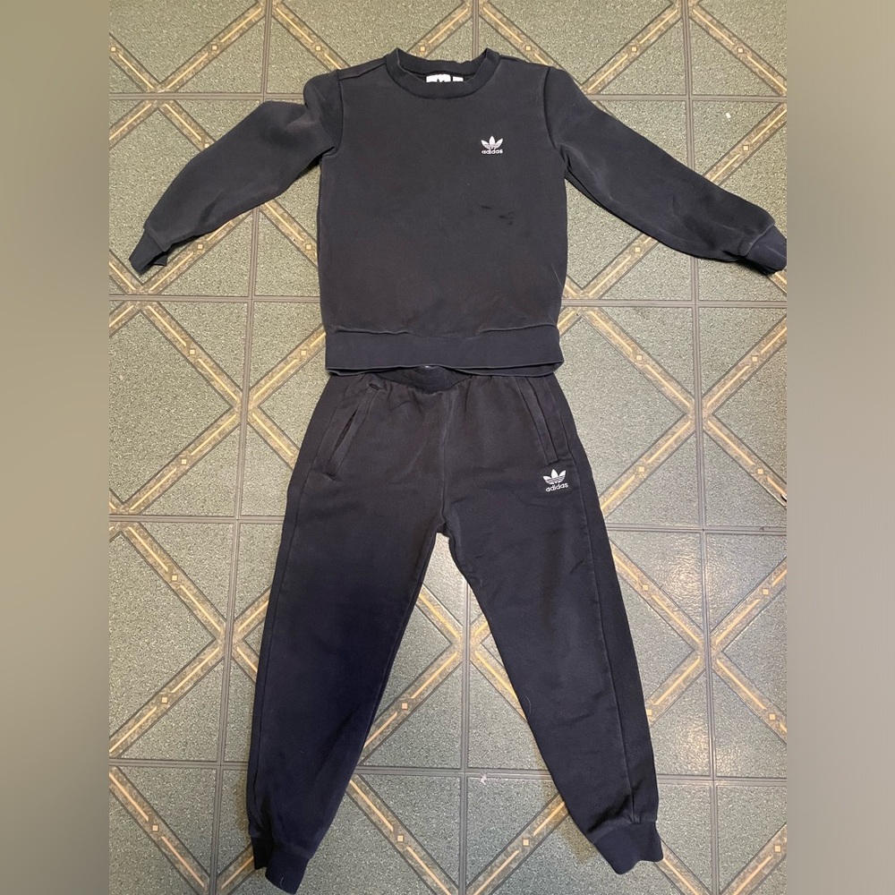 Adidas Kids Black Sweatsuit